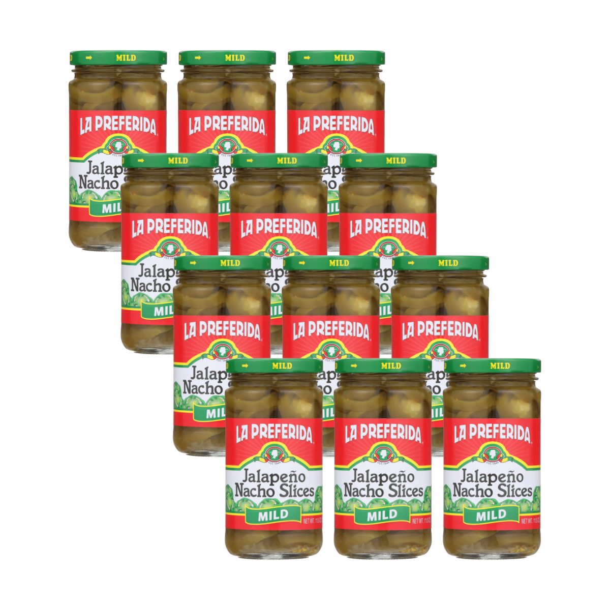 Jalapeño Nacho Slices, Mild Food Items La Preferida 12 Pack