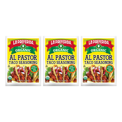 Organic Al Pastor Taco Seasoning Food Items La Preferida 3 Pack