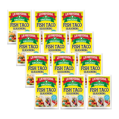 Organic Fish Taco Seasoning Food Items La Preferida 12 Pack