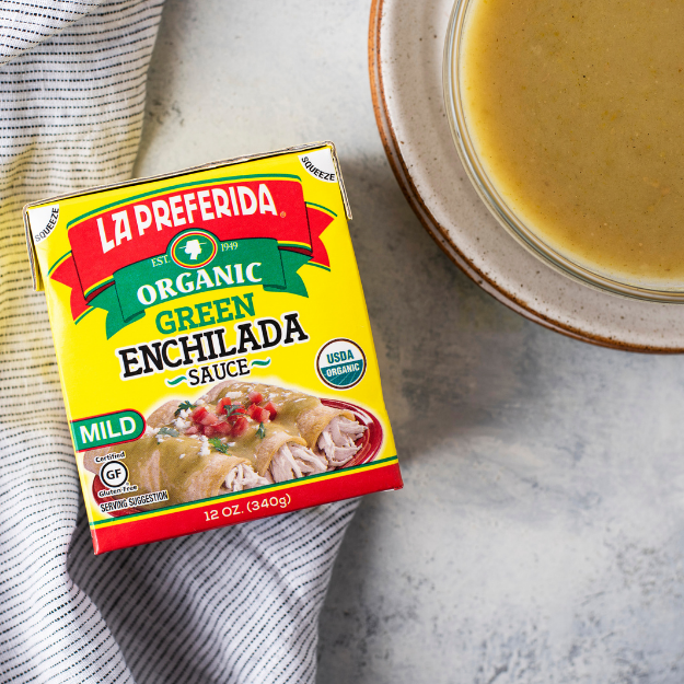 Organic Green Enchilada Sauce – Tetra Recart® Food Items La Preferida