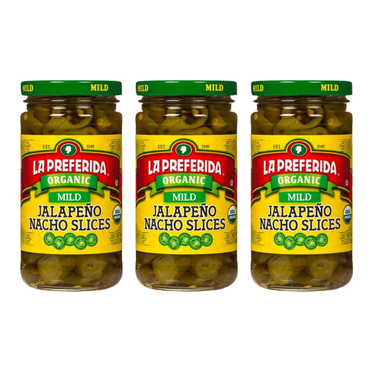 Organic Jalapeño Slices, Mild Food Items La Preferida
