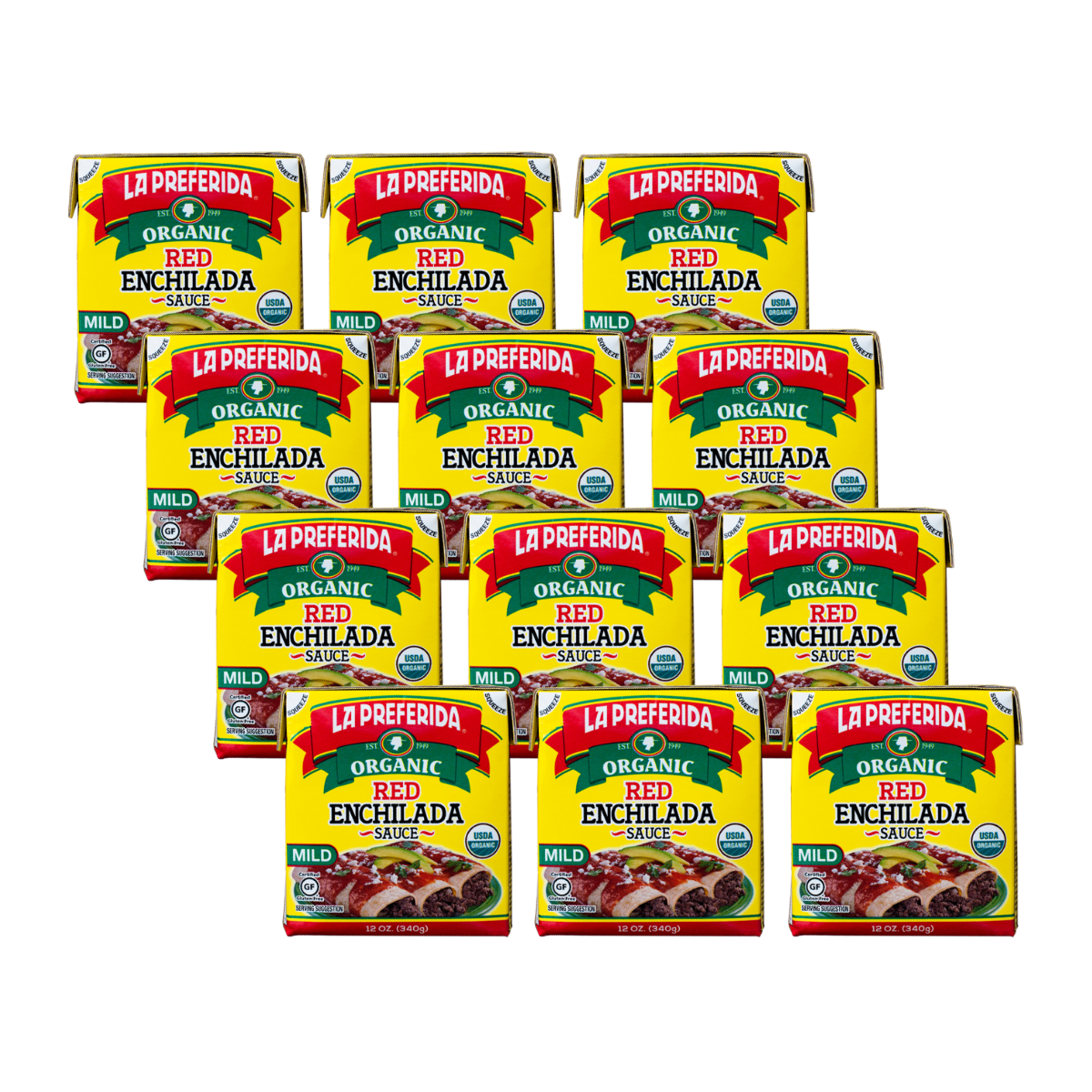 Organic Red Enchilada Sauce – Tetra Recart® Food Items La Preferida Pack 12