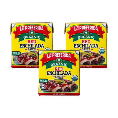 Organic Red Enchilada Sauce – Tetra Recart® Food Items La Preferida Pack 3