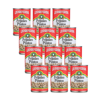 Pinto Beans Food Items La Preferida 15 OZ 12 Pack
