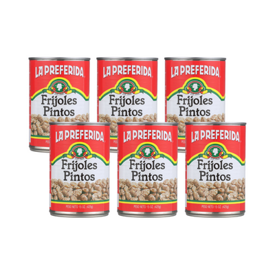 Pinto Beans Food Items La Preferida 15 OZ 6 Pack