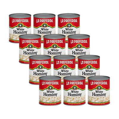 Hominy (White) Food Items La Preferida 29 OZ 12 Pack